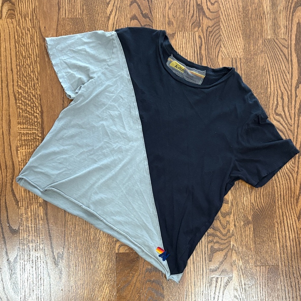 Aviator Nation women’s Black and Gray Tee